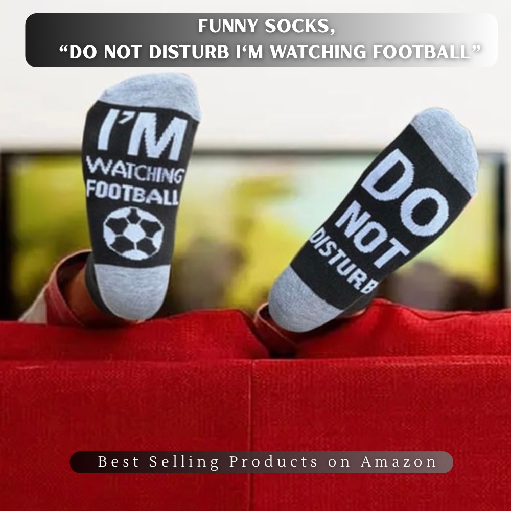 Funny socks do not disturb I’m watching football gift for dad football fan