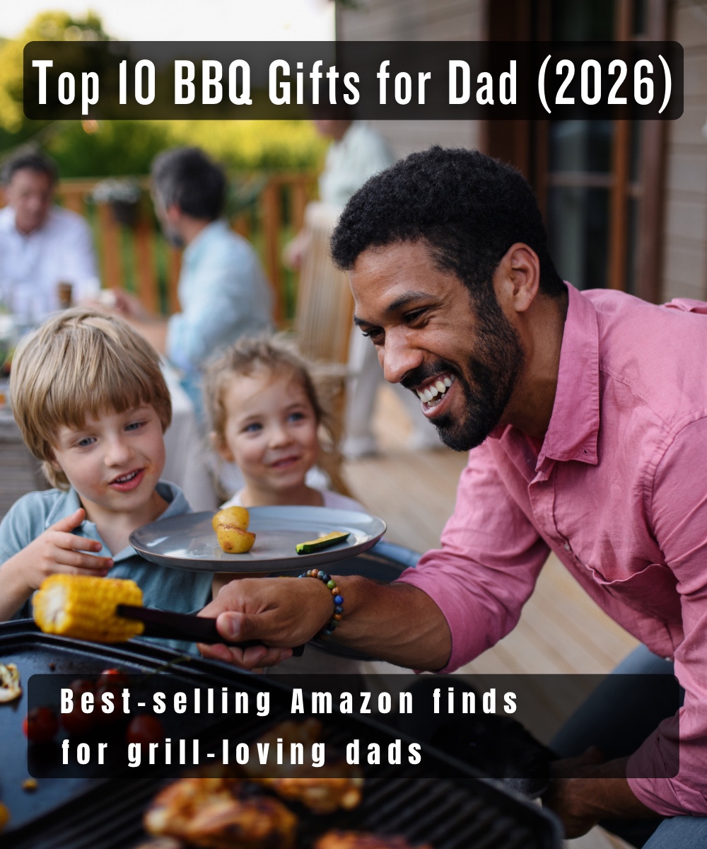 Father grilling with kids outdoor BBQ family moment Father’s Day gift ideas 2026