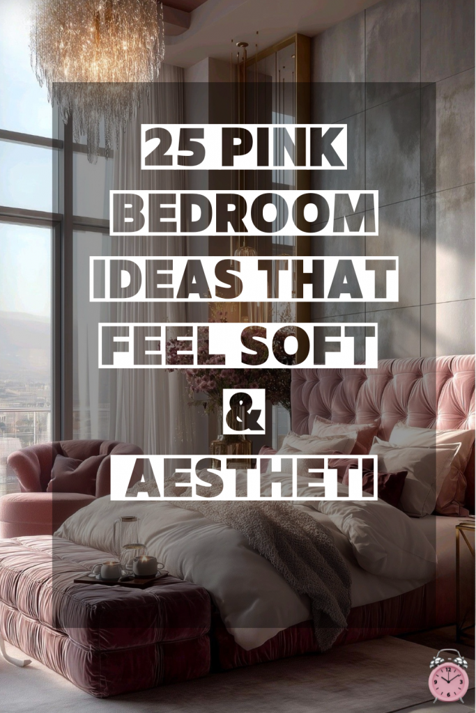 pink bedroom ideas soft aesthetic feminine cozy interior design