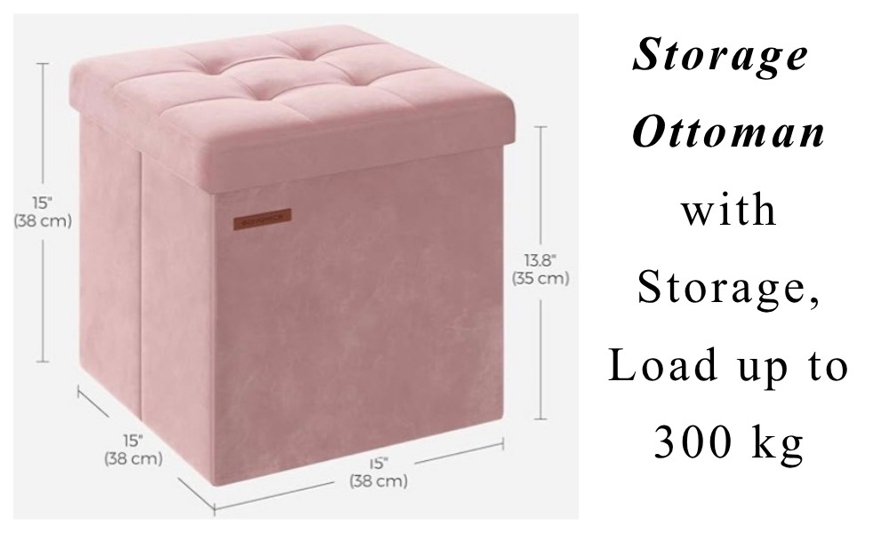 pink storage ottoman velvet stool bedroom storage seat blush pink ottoman aesthetic bedroom furniture