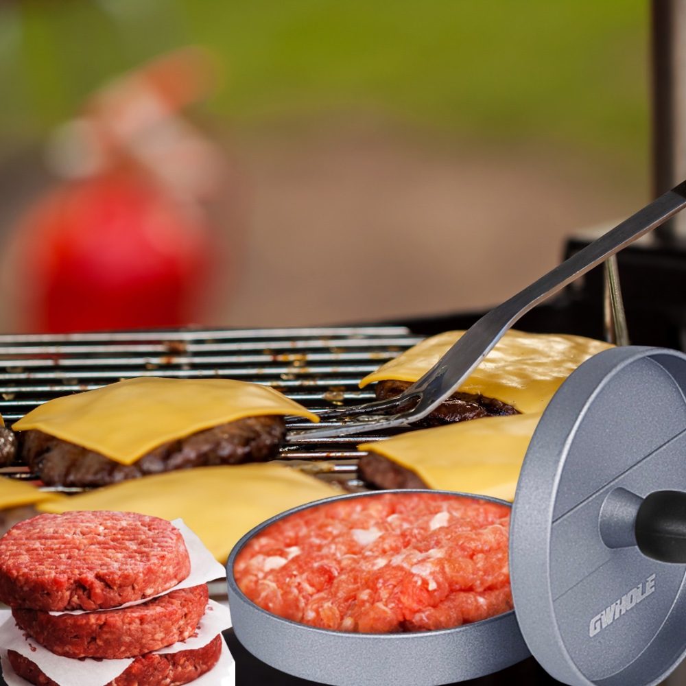 burger press making patties homemade bbq burgers kitchen tool non stick burger maker